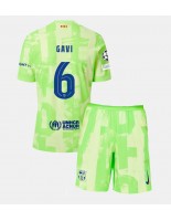 Barcelona Paez Gavi #6 Alternativní dres pro děti 2024-25 Krátký Rukáv (+ trenýrky)